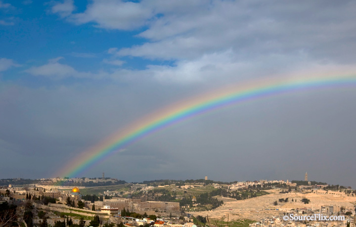 rainbow over Old City